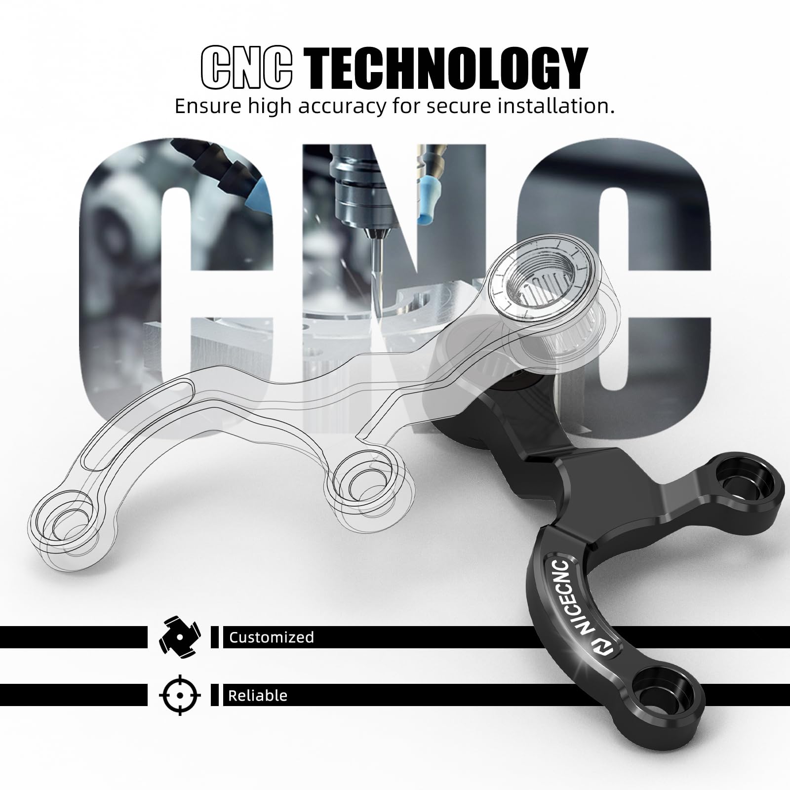 Amazon.com: NICECNC Black Shift Stabilizer Gear Shift Support